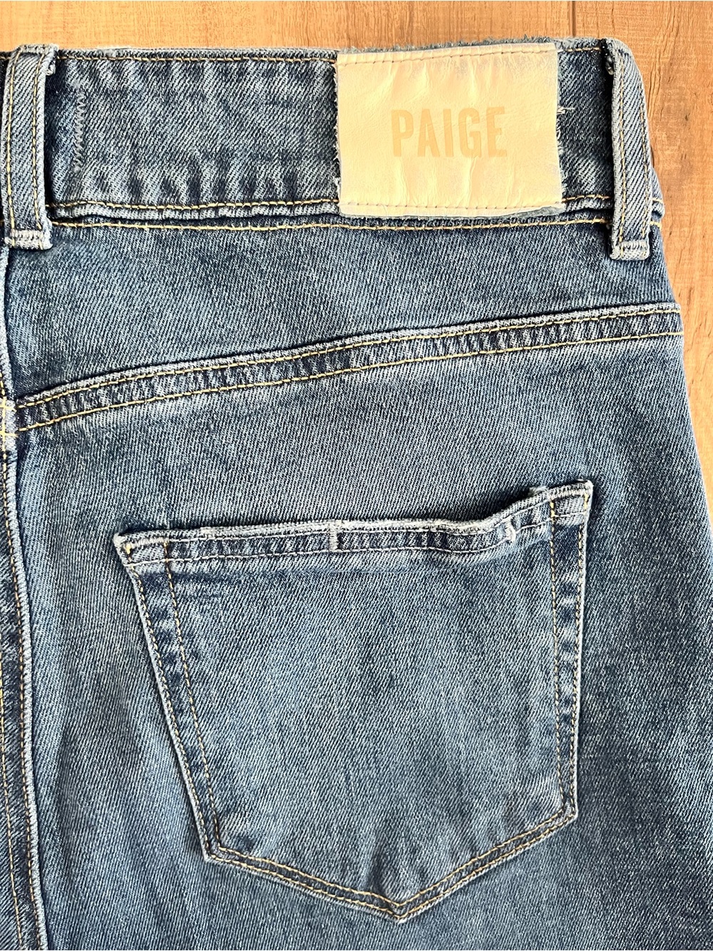 PAIGE Women's Sasha Wide Leg Jeans 28 High Rise Stretch Stefania Distressed 32" - Picture 7 of 14
